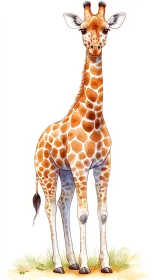 Graceful Giraffe Art