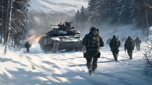 Military Operation in Snowy Terrain