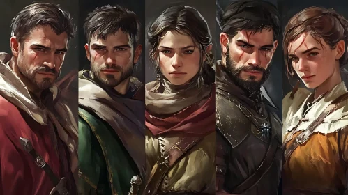 Fantasy Warriors: A Quintet of Portraits