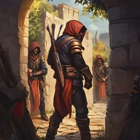 Hooded Archers: Vigilance in the Stone Gate