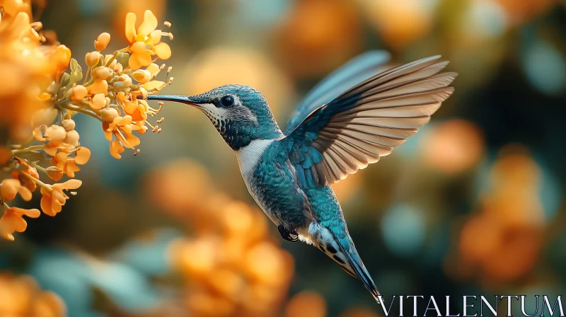 Hummingbird in Flight AI Image