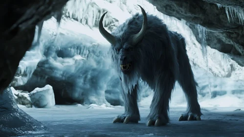 Horned Monster in Frozen Cave