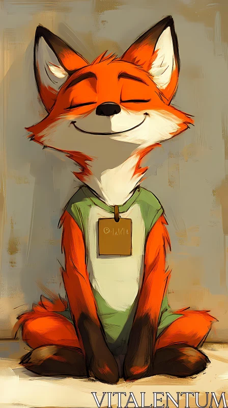 AI ART Delightful Fox Artwork