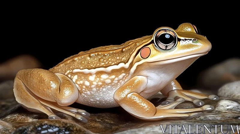 Close-up of a Detailed Frog AI Image