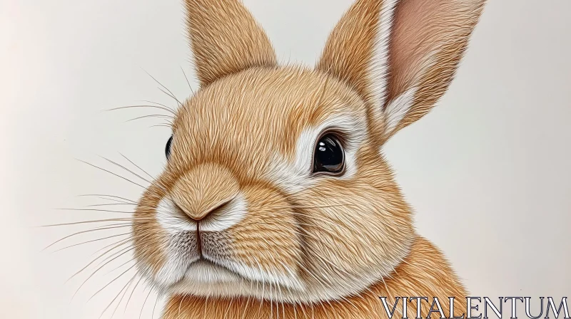 Charming Bunny with Soft Fur AI Image