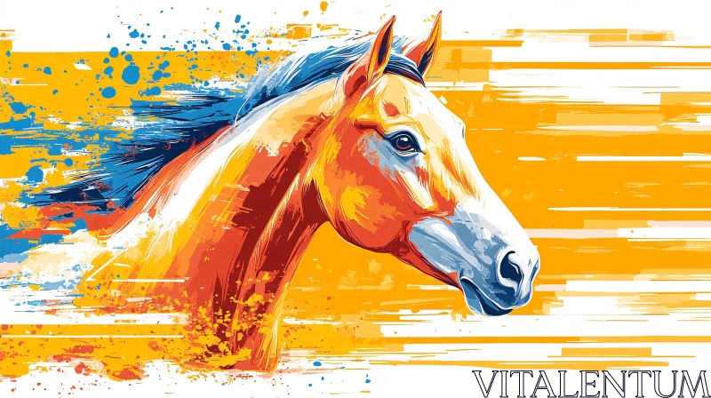 AI ART Vivid Horse Art