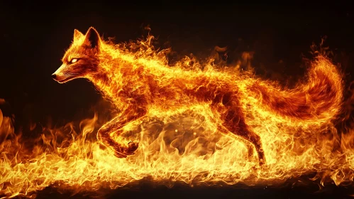 Fiery Fox in Motion
