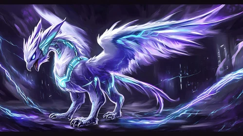 Luminous Dragon in Electric Storm