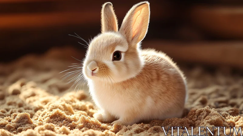 AI ART Charming Sand-Dwelling Bunny