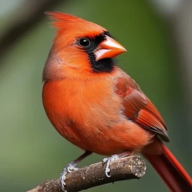 Red Cardinal Close-Up