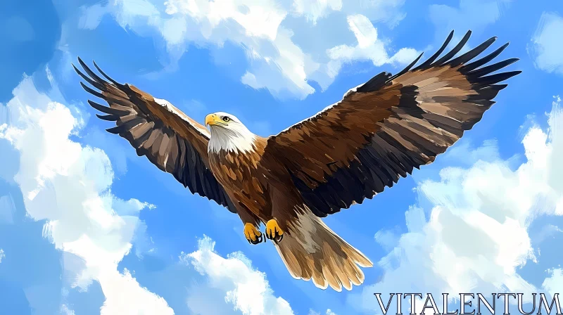 AI ART Eagle in Flight