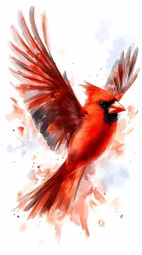 Red Cardinal Painting