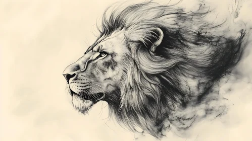 Monochrome Lion