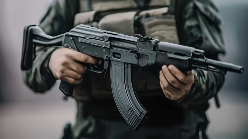 Soldier with Assault Rifle