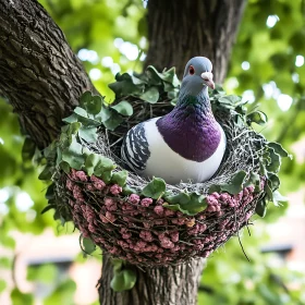 Bird's Serene Home in Nature