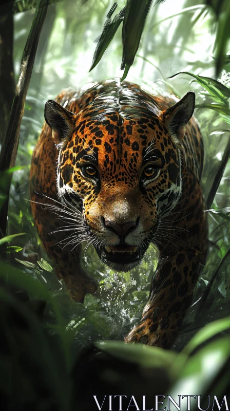 Stealthy Jungle Predator AI Image