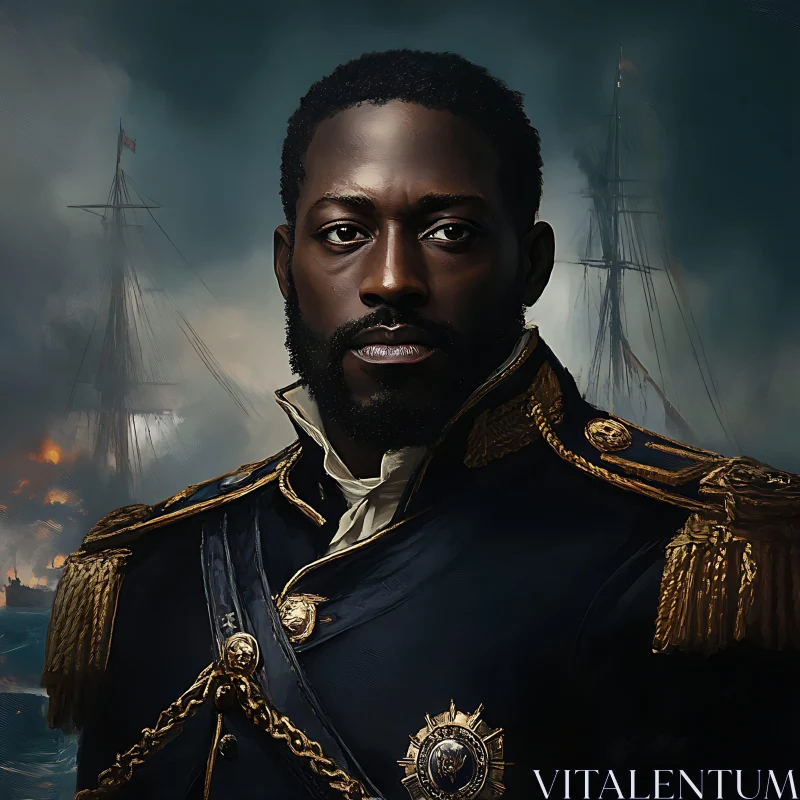 AI ART Portrait of a Naval Officer