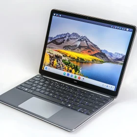 Modern Laptop with Vibrant Screen Display