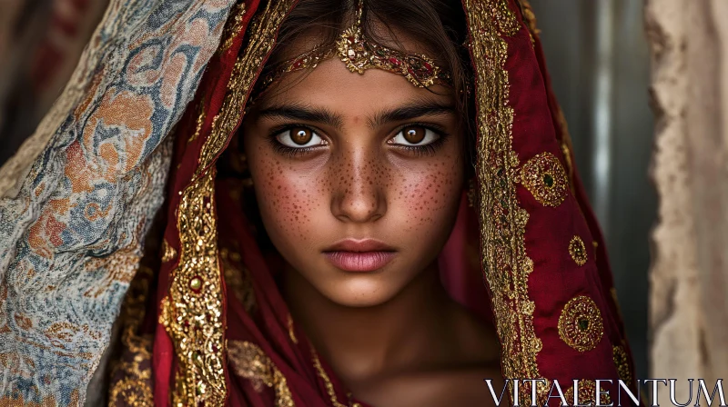 AI ART Ethnic Beauty: A Portrait of Youth