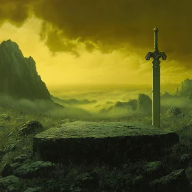 Sword on Stone Platform