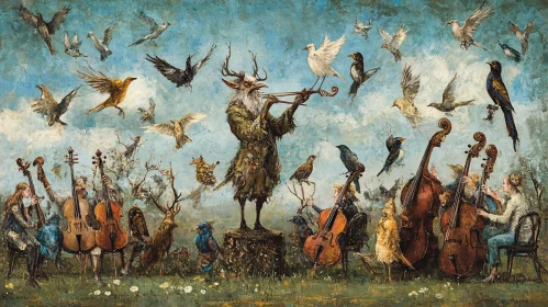 Orchestral Fantasy with Faun and Birds