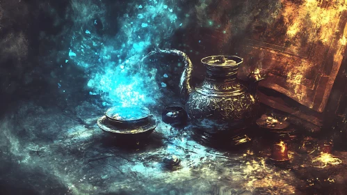 Magical Brew Still Life Composition