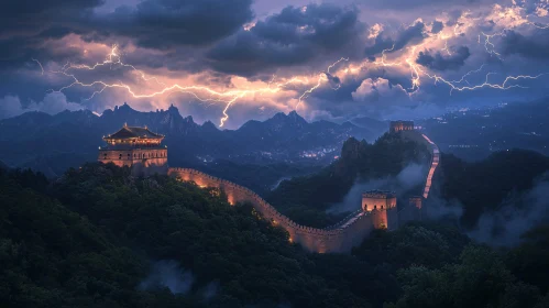 Night at the Great Wall
