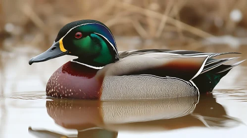 Duck Floating on Water