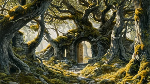 Mysterious Forest Digital Painting - A Perfect Setting for Fantasy