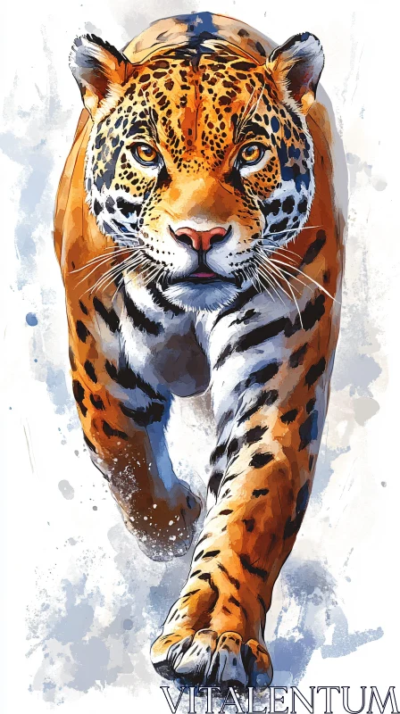 Wild Jaguar Artwork AI Image