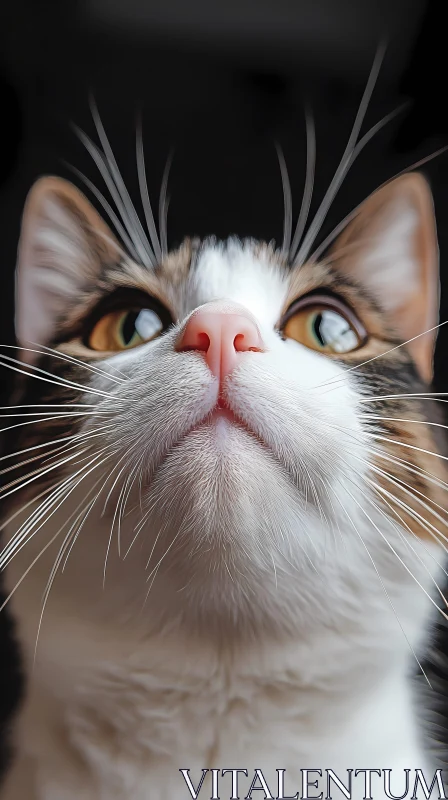 AI ART Feline Face Close-Up