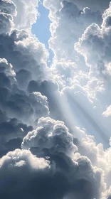 Dramatic Clouds with Sun Rays