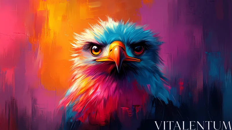 Vivid Avian Abstract Art AI Image