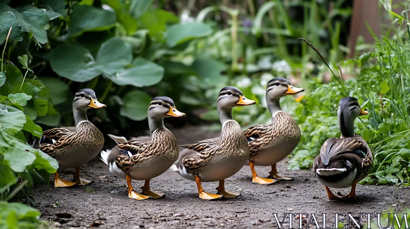 Ducks in the Wild AI Image