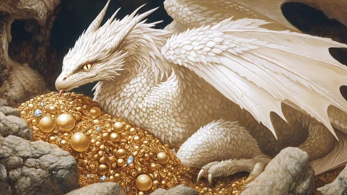 Icy Dragon on Golden Hoard