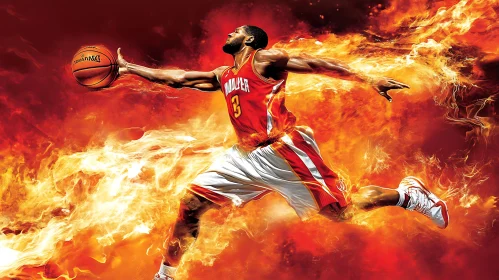 Athlete in Flames