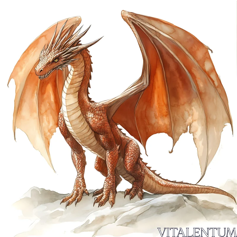 AI ART Fantasy Dragon Artwork