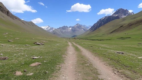 Majestic Mountain Valley Landscape