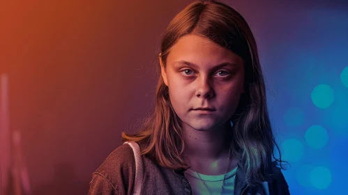 Serious Greta Thunberg Portrait