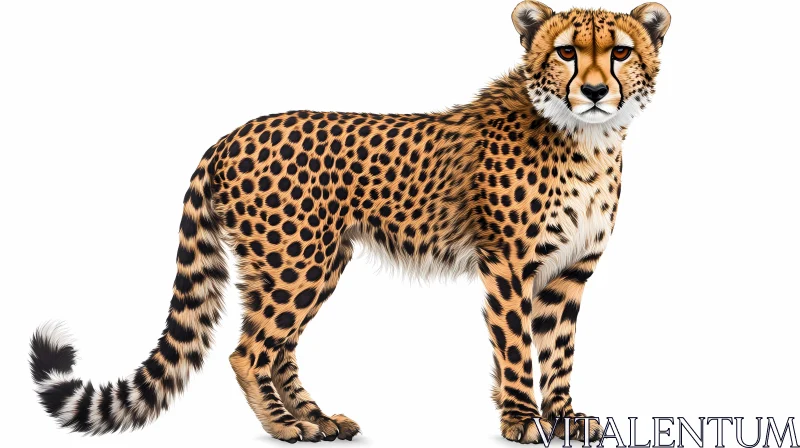 Artistic Cheetah Representation AI Image