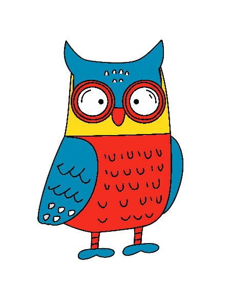 POD Design Whimsical Owl Illustration for Apparel