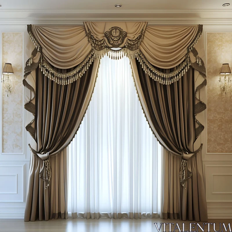 Opulent Classic Decor in Home Interior AI Image