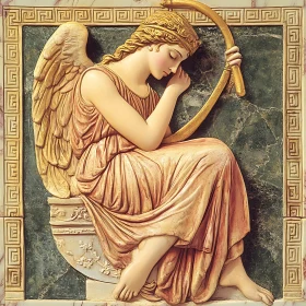 Angel in Repose: A Classical Sculpture