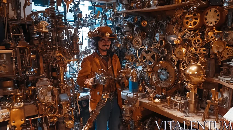 AI ART Gears and Gadgets: A Steampunk Portrait