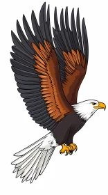 Ascending Eagle Illustration