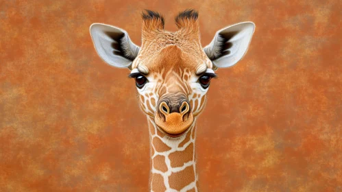 Wildlife Artistry of a Giraffe