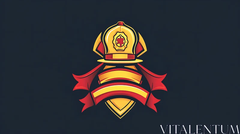 Firefighter Symbol Design AI Image