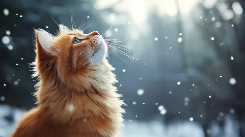 Winter Cat Portrait