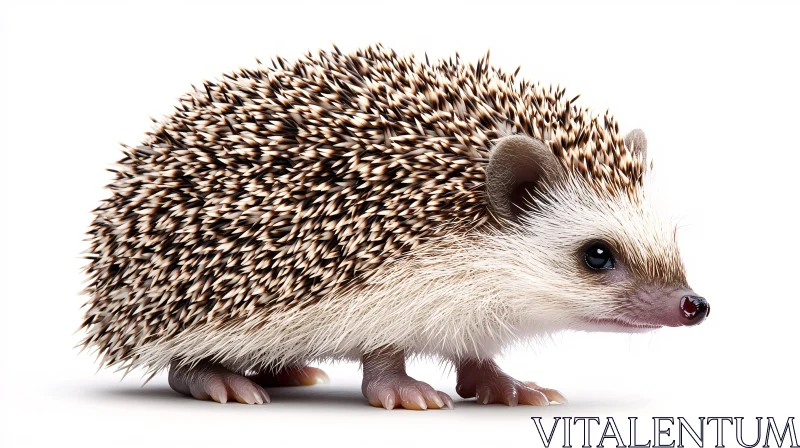 AI ART Hedgehog with Spiky Spines