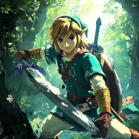 Forest Hero with Sword